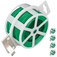 Relaxdays 25 x Gartendraht grün