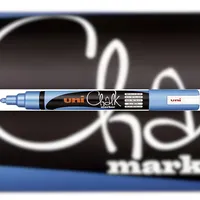 Uni-Ball Kreidestifte CHALK PWE-5M, metallic-blau, Strichbreite 1,8 - 2,5mm,
