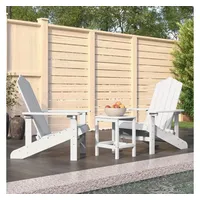 VidaXL Adirondack-Gartenstuhl 38 x 83 x 46 cm weiß