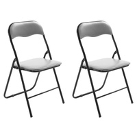 CLP 2er Set Klappstuhl Felix grau/schwarz