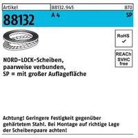 NORD-LOCK Scheiben geklebt A 4 NL 27 SPSS (28,4