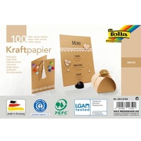 Folia Tonpapier Kraftpapier braun 120 g/qm 100 Blatt