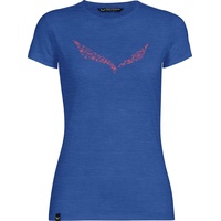 Salewa Solidlogo Dri-release Kurzarm-t-shirt - Electric Melange - XL