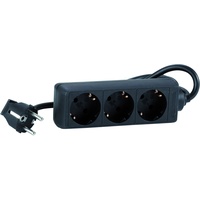 Hedi Steckdosenleiste 1,40 m Schwarz 3 St.