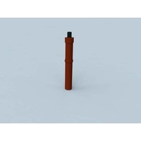 Magni Magni, Elektroinstallation, Dachaufsatz Polyline LAS DN 80/125, terrakotta,