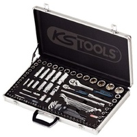 KS Tools 1/4"+1/2" CHROMEplus Steckschlüssel-Satz, 102-teilig