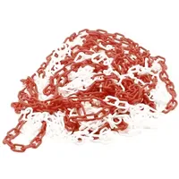Perel Absperrkette 25 m x 6 mm Rot/Weiß