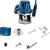 Bosch GOF 130 1300 W (Parallelführung, Kopierbolzen, Staubabsaugadapter, Zentrierstift,