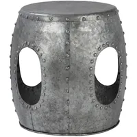 WOMO-DESIGN Beistelltisch Vantaa rund Ø38x43 cm Silber Ø 38