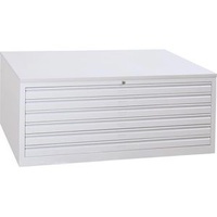 Gürkan Planschrank lichtgrau 6 Schubladen 113,0 x 83,0 x