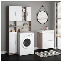 Vicco Badschrank Luis Sonoma/Weiß 32 x 190 cm