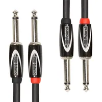 Roland Black-Serie Verbindungskabel – 6,3-mm-Klinkenstecker, Länge: 1 m –