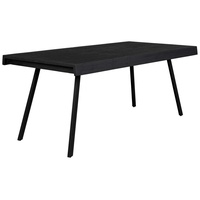 White Label Suri Esstisch 180x90cm Schwarz - Schwarz