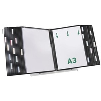 Tarifold Sichttafelsystem 433407 DIN A3 schwarz mit 40 St.