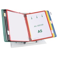 Tarifold Sichttafelsystem 435109 DIN A5 farbsortiert mit 10 St.