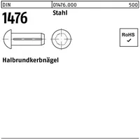 Hörger & Geßler ISO 8746 Form A Halbrundkerbnägel Stahl