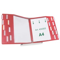 Tarifold Sichttafelsystem 434303 DIN A4 rot mit 30 St.