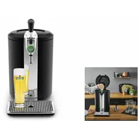 Krups VB450E10 Beertender Compact Bierzapfmaschine, Schwarz