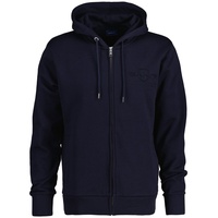 GANT Reg Tonal Shield Reißverschlusspullover Evening Blue L