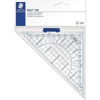 Staedtler Mars 568 35 Geometriedreieck, 22cm, Plexiglas, glasklar
