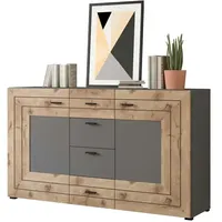 Quartier Sideboard 2 Türen, 4 Schubladen grau