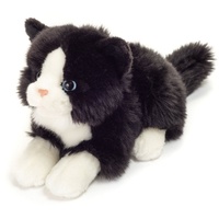 Teddy-Hermann Teddy Hermann Katze liegend schwarz/weiß 20cm (90689)
