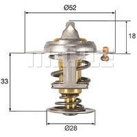 Mahle Thermostat, Kühlmittel TX32792D]