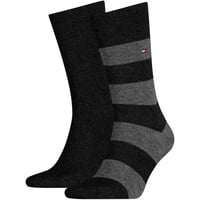 Tommy Hilfiger Herren Socken - Rugby Sock, Strümpfe, Streifen,