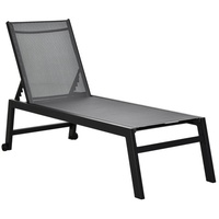 Outsunny Gartenliege 169 x 65 x 102 cm grau
