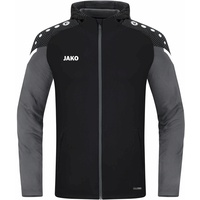 Jako Performance Kapuzenjacke Herren schwarz/anthra light M