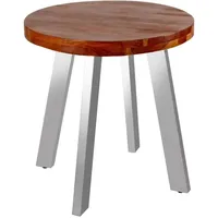 Sam möbel gmbh Esszimmertisch rund 80 cm, Akazienholz nussbaumfarben