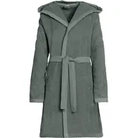 Esprit Bademantel mit Kapuze & Ärmelpatches grau