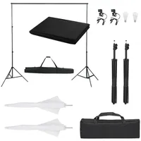 VidaXL Fotostudio-Set mit Beleuchtung und Hintergrund