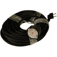 Unitec Verlängerungskabel Innen 25 Meter H05VV-F3G1,5, schwarz