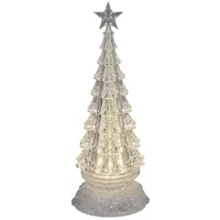 Formano Weihnachtsbaum mit Licht drehend transparent/weiß