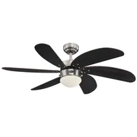 Westinghouse Deckenventilator Turbo Swirl Chrom 105 cm mit Licht