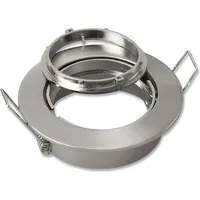 ISOLED Einbaurahmen rund, Lochausschnitt 68mm, Alu weiß, für GU10/MR16