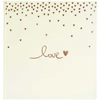 Goldbuch Raining Hearts Pfirsich 30x31 60 weiße S. Hochzeit