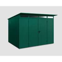 EcoStar Gerätehaus Trend-P Typ 3 moosgrün Doppeltür