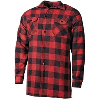 Mil-Tec Holzfällerhemd Thermo rot, Größe 3XL