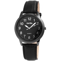 Alain Miller Herrenarmbanduhr mit Kunstlederionsarmband