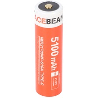 AceBeam 21700 Li-ion Akku mit starken 5000mAh USB-C max.