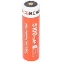 AceBeam 21700 Li-ion Akku mit starken 5100mAh USB-C max.