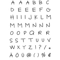 Buttinette Clear Stempel-Set "Buchstaben klein"