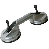 Silverline 456945 Doppelsaugheber aus Aluminium in Profi-Qualität 100 kg