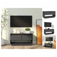 VidaXL TV-Schrank Grau 74x34x40 cm Massivholz Kiefer