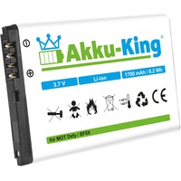 AccuCell Akku-King 20108312 Handy-Ersatzteil Weiß