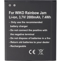 AccuCell Akku passend für Wiko Rainbow Jam, Wiko Rainbow