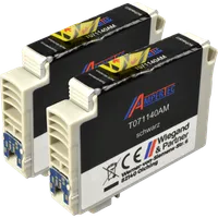 Ampertec kompatibel zu Epson T0711 schwarz 2er Pack