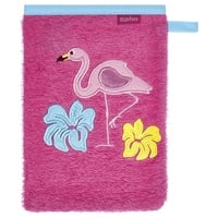 Playshoes Frottee-Waschhandschuh Flamingo 340098,